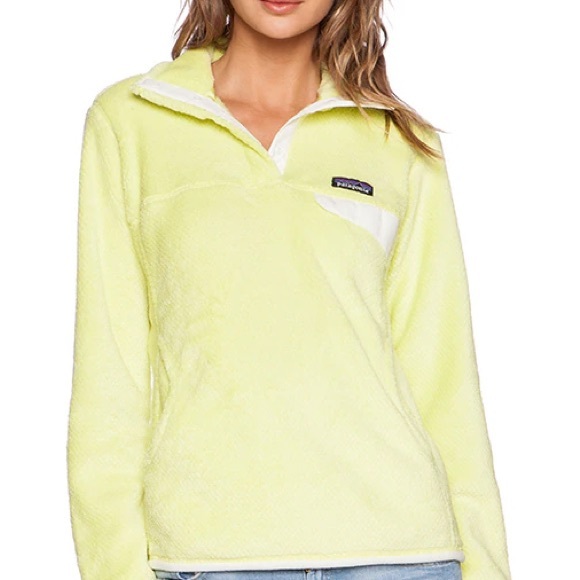 Patagonia Sweaters - Patagonia Women’s Snap-T Fleece Pullover – Lime Green (Size M)